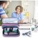 Yarwo Insulin Cooler Travel Case with 4 Ice Packs - Double Layer Diabetic Supplies Organizer in Purple - Buy Online on GoSupps.com