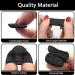 RIVIEVAL 12 Pcs Reusable Finger Cots - Non Slip Thumb Protector for Cut Resistant Kitchen Work - Black - Buy Online on GoSupps.com