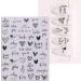 JMEOWIO 6 Sheets 3D Embossed Valentines Day Heart Nail Art Stickers Decals Self-Adhesive 5D Line Cute Nail Supplies Nail Art Design Decoration Accessories - Buy Online on GoSupps.com
