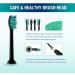 Derffin Replacement Toothbrush Heads 8 Pack Standard Brush Heads Compatible with Philips Sonicare Electric Toothbrushes Fit The Models of HX3/HX6/HX9/HX8/HX7 Series (Black) B8 Black - Buy Online on GoSupps.com