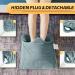 Shop Cuplu 40x40 Electric Foot Warmer - 6 Heating Levels Washable & Timer - Cozy Back & Body Comfort in Dark Gray - Buy Online on GoSupps.com