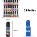 24 Colors Liquid Epoxy Resin Pigment Dye for DIY Jewelry & Craft - 6ml Each | Translucent Colorant with Resin Glitter - Highly Concentrated - Buy Online on GoSupps.com