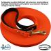 Buy Biothane Drag Line 5m - Durable Water-Repellent Dog Leash with Hand Loop & Brass Carabiner - Perfect for Small & Large Dogs - 12mm Wide in Orange - Buy Online on GoSupps.com