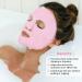 Silicone Face Mask Cover & Ice Face Mask Set | Cooling Relief for Dark Circles Puffiness Migraines | Reusable Anti-Wrinkle Holder - Pink - Buy Online on GoSupps.com