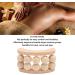 Wooden Massage Roller with 10 Beads - Deep Tissue Stress Relief Handheld Massager for Neck & Foot - Buy Online on GoSupps.com