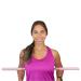 Aulo posture corrector  yoga sticks  yoga cross for stretching  stretching tool  retractable design  for adult and child  back brace  humpback correction (Pink)