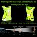 Ninefo Reflector Safety Vest for Jogging & Biking | Adjustable Light-Up Warning Vest with 2 Reflecting Tapes - Buy Online on GoSupps.com
