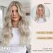 Pearl Blonde Long Wavy Clip in Hair Extensions - 4pcs Synthetic Full Head Hair Pieces for Women - Buy Online on GoSupps.com