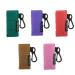Beautyflier Clip-on Sleeve Chapstick Pouch Keychain Lipstick Holder Elastic Lip Balm Holder Travel Accessories (Light Brown/Green/Hot Pink/Pink/Purple)