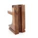 Premium Shaving Razor & Brush Stand - Walnut Finish | Universal Holder - Buy Online on GoSupps.com