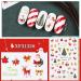 EBANKU 12 Sheets Christmas Nail Art Stickers 3D Self-Adhesive Nail Decals Santa Claus tree Decals Manicure Decoration for Women Girls Kids Fingernails Toenails Decor - Buy Online on GoSupps.com