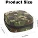 Green Camouflage Sanitary Napkin & Menstrual Cup Storage Bag - Period Kit Pouch Color 5 - Buy Online on GoSupps.com