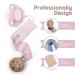 Personalized Tyry.hu Pacifier Chain for Boys & Girls - 2 Pack Pink & Khaki Cotton Clips with Wood Clip - Perfect Baby Gift - Buy Online on GoSupps.com