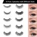Leezead 10 Pairs Reusable Natural Look False Eyelashes Pack - Handmade 3D Volume Faux Mink Lashes with Tools for Women - Buy Online on GoSupps.com