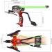 Faniewy Professional Slingshot Wrist Rocket Slingshot with Infrared Light Aiming System Sight for Hunting with Heavy Duty Launching Bands - red - Buy Online on GoSupps.com