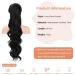 SEIKEA 26 Inch Long Wavy Clip-In Ponytail Extension for Black Women - Natural Soft Synthetic Hairpiece in Black - Heat Resistant - Pack of 1 - Buy Online on GoSupps.com