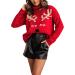 Shop Festive Christmas Sweaters for Men & Women - Reindeer Pattern Hoodies Knit & Long Sleeve - Winter Styles in Green & Red #11 XL - Buy Online on GoSupps.com