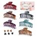 6PCS Hair Clips, 4.3IN Hair Claw Clips for Thin/Medium Thick Hair, Strong Claw Clips Do not Cause Headaches, Women hair clip gifts with beautiful packaging ( With 6Pcs Mini Claw Clip ) B-Colorful