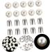 STOBOK Faux Pearls 150 Sets Embellishment Materials Studs Nail Fashion Clothing Handmade Four Rivets Design Buttons of - Buy Online on GoSupps.com