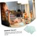 Buy Minkissy 100pcs Makeup Hand Palette & Adhesive Tape Disposable Serving Tray & Nail Palette for Professional Makeup & Cosmetic Use - Buy Online on GoSupps.com