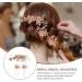 Garneck Rhinestone Wedding Hair Pins - 3Pcs Bridal Hair Clips for Women - Pink Floral Hair Accessories - Buy Online on GoSupps.com
