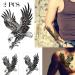 AKOAK 2 Pcs Waterproof Eagle Tattoo Sticker - Temporary Body Art for Men and Women (Black) - Buy Online on GoSupps.com