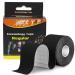 Kinesiology Tape Athletic Tape Elastic Therapeutic Sports Tape for Pain Relief Muscle Recovery and Joint Support Shoulder Knee Tennis Elbow Ankle Support Waterproof Breathable Latex Free 2" x 16.4 feet Per Roll Black Black 1