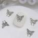 10Pcs 3D Butterfly Nail For Nails Alloy Butterfly Nail Decoration Alloy Nail Butterfly Nail Manicure Accessories Manicure Accessories Silver - Buy Online on GoSupps.com