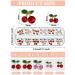 Kalolary 48Pcs Cherry Nail Rhinestones - 3D Cherry Charm Nail Gems for Women Nail Art - Buy Online on GoSupps.com