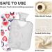 Naanle Valentine's Day Penguins 2L Transparent Hot Water Bottle - Large Bed Warmer for Pain Relief & Therapy - Buy Online on GoSupps.com