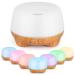 SK Depot Essential Oil Diffuser 500ml Ultrasound Aromatherapy Diffusers Remote Control Air Quiet Diffuser Aroma Diffusers Humidifier 7 Colors of Lights and for Bedroom Yoga Spa (Light Wood)