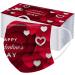 50PCS Disposable Face_Mask Valentine's Day Face_Mask for Adult Heart Shaped Design 3Ply Breathable Anti-Dust Safety Protection with Elastic Earloop & Nose Bridge - Buy Online on GoSupps.com
