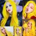 Light Yellow Long Natural Straight Synthetic Wig - Heat-Resistant Lace Front for Cosplay & Daily Wear (61cm) - Buy Online on GoSupps.com