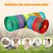 BWOGUE Bunny Tunnels & Tubes - 3 Way Collapsible Hideout & Activity Toys | For Dwarf Rabbits, Guinea Pigs, Kittens - Rainbow Design - Buy Online on GoSupps.com