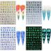 Letter Nail Art Stickers Number Nail Decals Nail Art Supplies Old English Alphabet Nail Sticker Designs Holographic English Font Letters Stickers for Acrylic Nails Decorations (8 Sheets) A2 - Buy Online on GoSupps.com