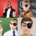 2 Pcs Eye Patch Medical Eye Patch Pirate Eye Patch Adjustable Eyepatch for Amblyopia or Strabismus for Left or Right Eyes Regular Use or Pirate Costume(Black) - Buy Online on GoSupps.com