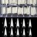 500PC Natural Acrylic Nail Tips - Medium Long Stiletto & Half Cover Coffin for DIY & Salon Use - 10 Sizes with Box - Buy Online on GoSupps.com