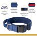 OneTigris Blue Dog Collar with Metal Buckle | Durable Adjustable MM Size for All Breeds | International Shipping Available - Buy Online on GoSupps.com