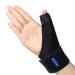 Shellvcase humb Splint Reversible Thumb Brace Fits Left Right Hand Women and Men (Black)