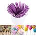 Lollipop Sticks - Colorful Candy Sticks Lollipop Sticks for Making Lollipops Cake Candy Chocolates 100 Pieces (Purple) - Buy Online on GoSupps.com