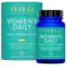 FRISKA Womens Daily | Digestive Enzyme and Probiotics Supplement | Natural Support for Female Digestion, Immune and Urinary Health | 30 Capsules Woman 30 Count (Pack of 1)