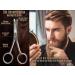 Premium 10.5 cm Beard & Nose Hair Scissors with Micro Serration - Safe Rounded Ends - International Shipping Available - Buy Online on GoSupps.com