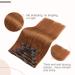 FSHINE 120g Auburn Clip-in Hair Extensions - Real Hair 7 PCs 35cm Straight Soft & Durable - Buy Online on GoSupps.com