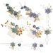 2 Set Hairpin Rhinestone Headpiece Wedding Hair Clips for Brides Blue Hair Accessories Bridal Hair Clip Pearl Wedding Hair Accessories Hair Pins Wedding Dress Zinc Alloy Miss Fork