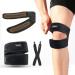 BingboPro Dual Patella Knee Braces For Knee Pain Adjustable Compression Knee Brace Support Patellar Tendon Support Strap Patella Knee Strap For Tendonitis Arthritis Meniscus Tear Running Injury Recovery Sport