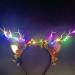 Clataly LED Light up Headband Glowing Reindeer Antlers Hair Accessories Luminous Tiara Christmas Party Hair Hoop Feather Headwear for Women Girls (Color light A) - Buy Online on GoSupps.com