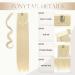 Premium S-Noilite Clip-In Hair Extensions - Bleached Blonde Ponytail Braid | Natural Look 58cm Various Colors - Buy Online on GoSupps.com