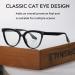 Shop Dollger Blue Light Filter Glasses - TR90 Cat Eye Frames for Men & Women | UV Protection & Anti-Dizziness - Buy Online on GoSupps.com