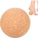 Muscle Ball - Portable Cork Massage Ball for Deep Tissue Therapy | 8cm Cork Yoga Ball for Wellness Routine - Buy Online on GoSupps.com