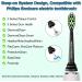 Aoremon Replacement Toothbrush Heads for Philips Sonicare DiamondClean - Black (Pack of 10) - Buy Online on GoSupps.com